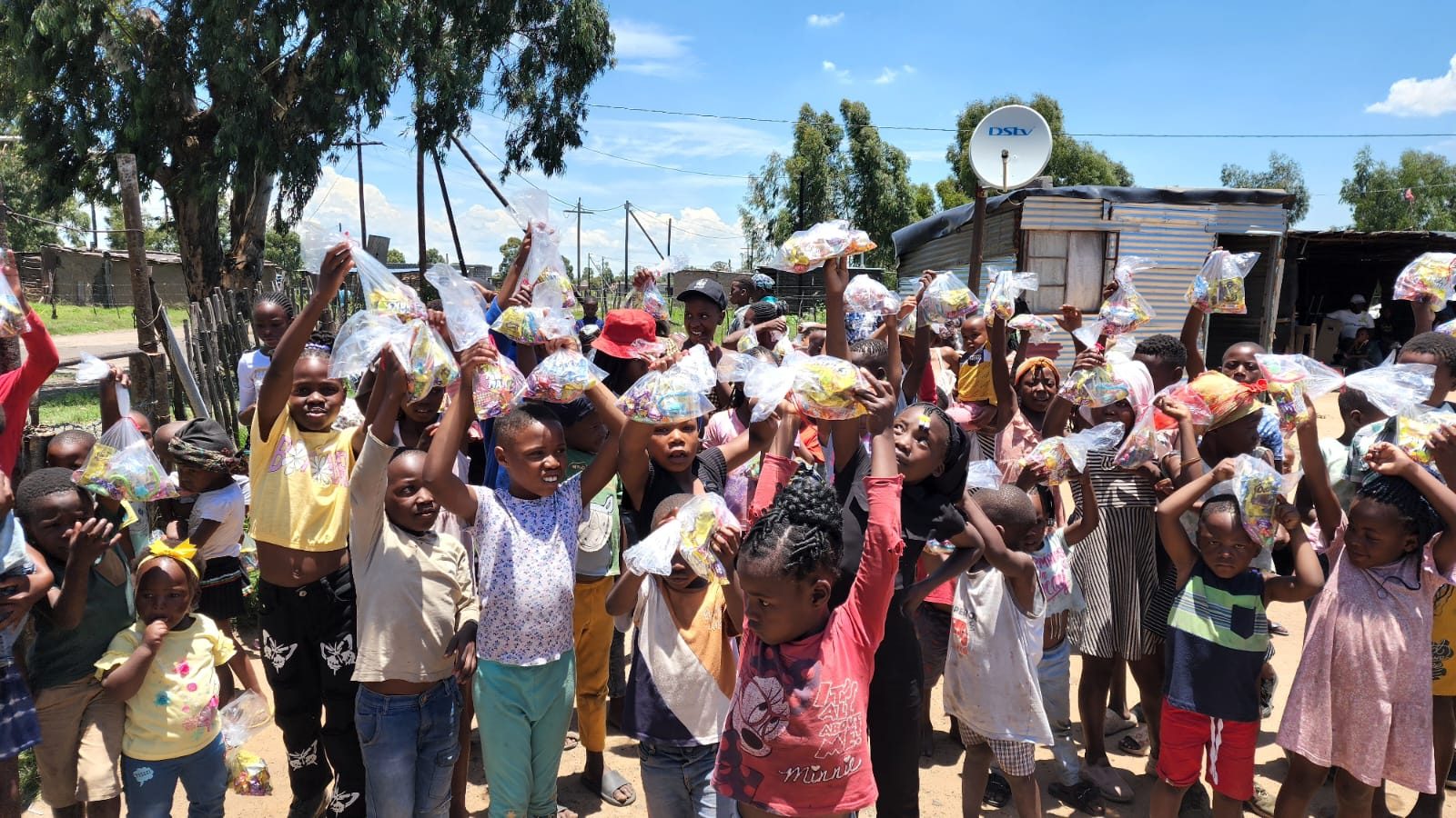 Children receiving community support in Mpumalanga